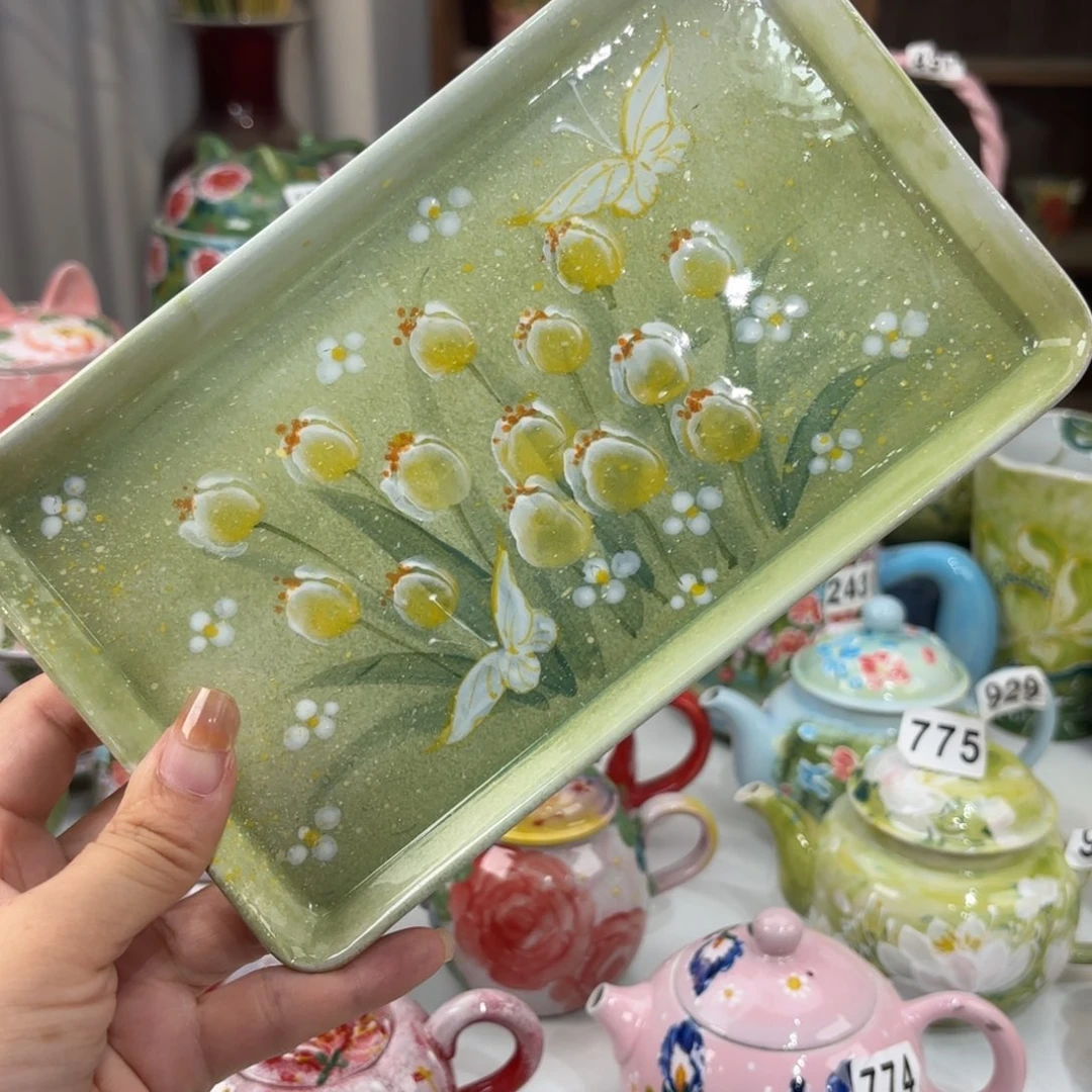 景德镇手绘高温釉下彩陶瓷茶具