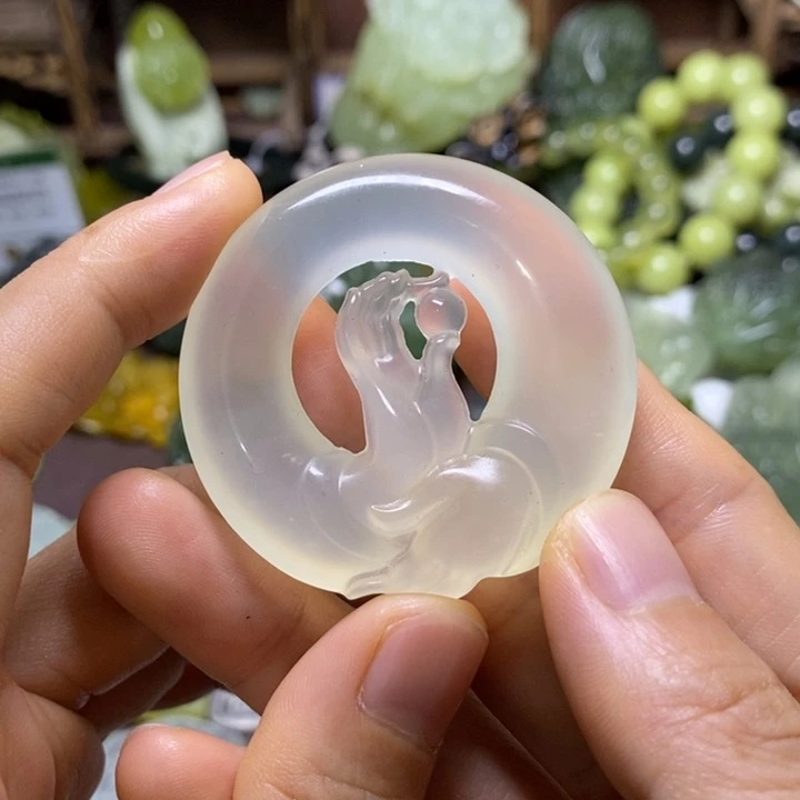 岫玉未镶嵌岫玉颈饰