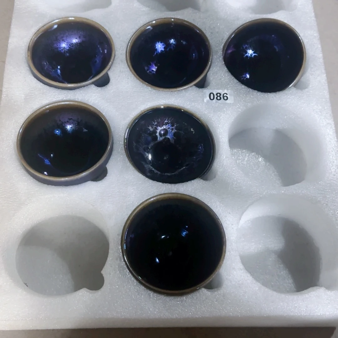 茶盏望**处建盏矅变茶器6只0086