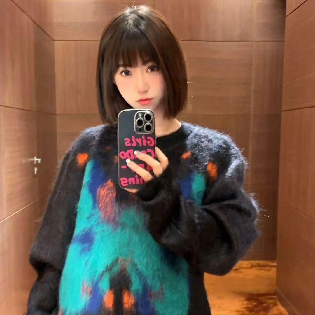 未使用 LouisVuitton/路易威登 xy 蝴蝶图案嵌花毛衣 S码 016570
