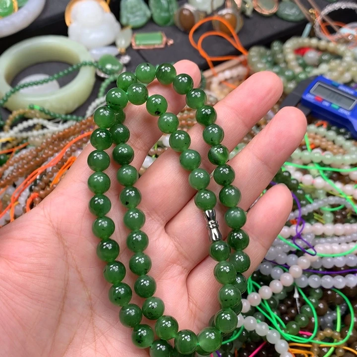 和田玉未镶嵌手链17