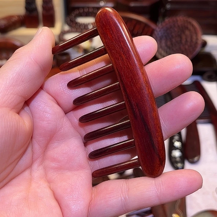 奥氏黄檀（白酸枝）紫檀木按摩梳子