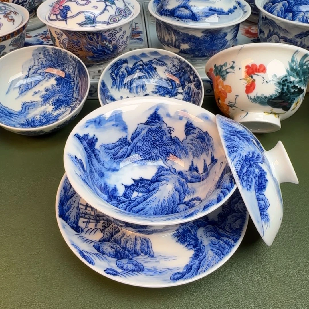 陶纯手工纯手绘茶具215