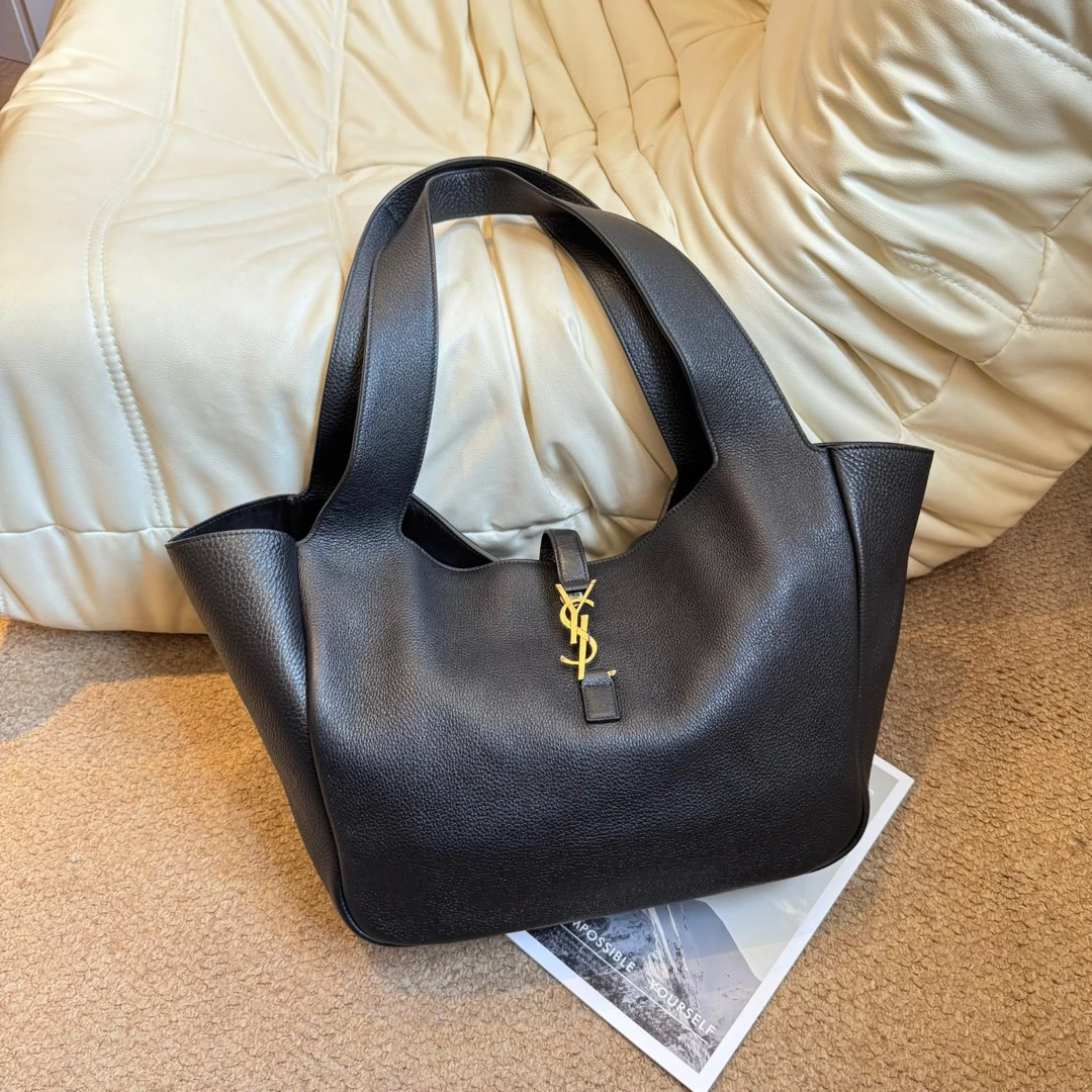 95新 YSL/圣罗兰 YSL 黑金 鹿皮 Le5A7BEA 大hobo/675941389