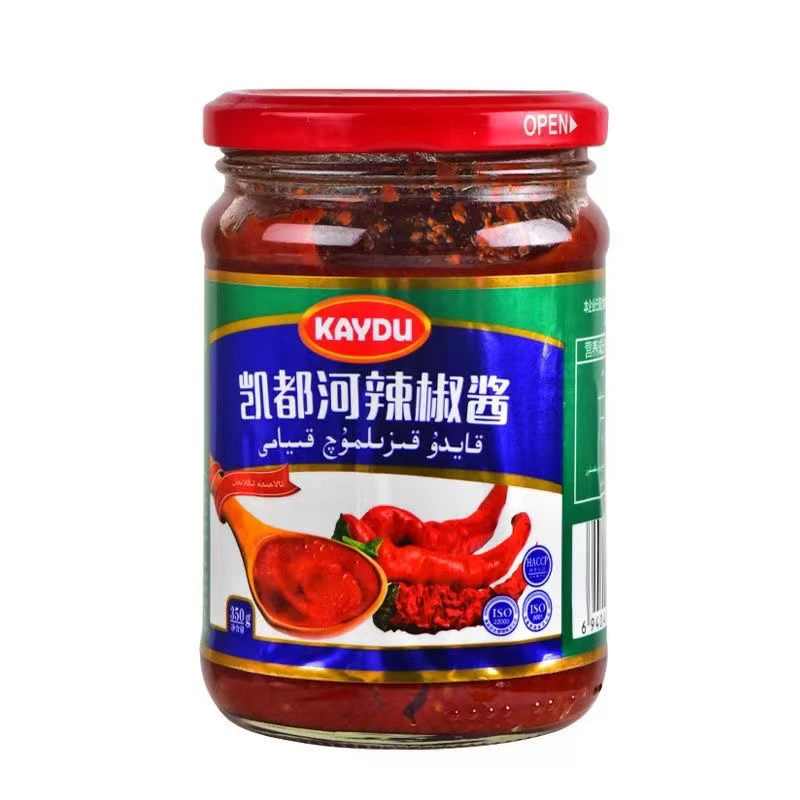 新疆特产凯都河辣椒酱350克玻璃瓶装炒菜专用KAYDU老牌辣椒酱包邮