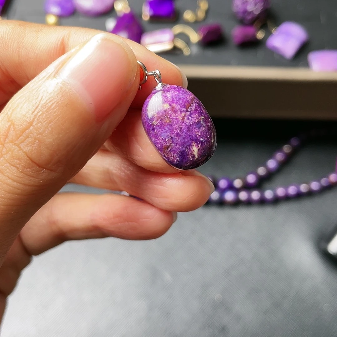 苏纪石（舒俱来）吊坠银S925镶嵌