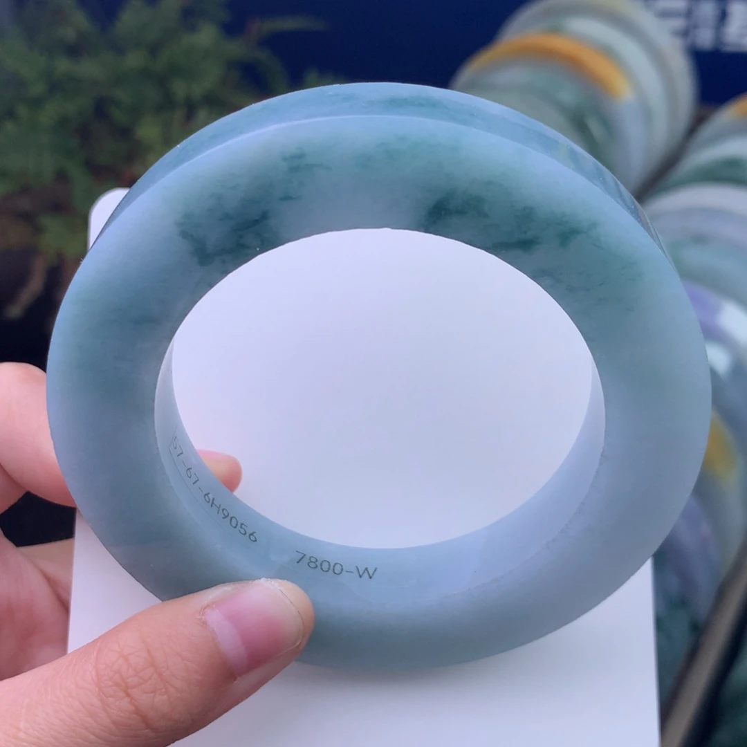 定制翡翠未镶嵌手镯定制不退不换