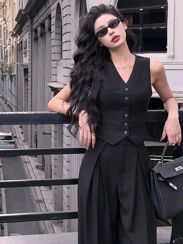 【201-300编码直播专享】法式韩版时尚百搭长短款小众设计西装马夹