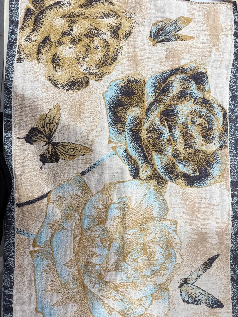 [蓝玫瑰]52*78枕巾