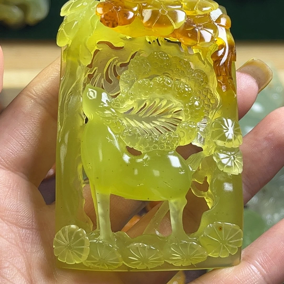 1***3蛇纹石玉未镶嵌颈饰