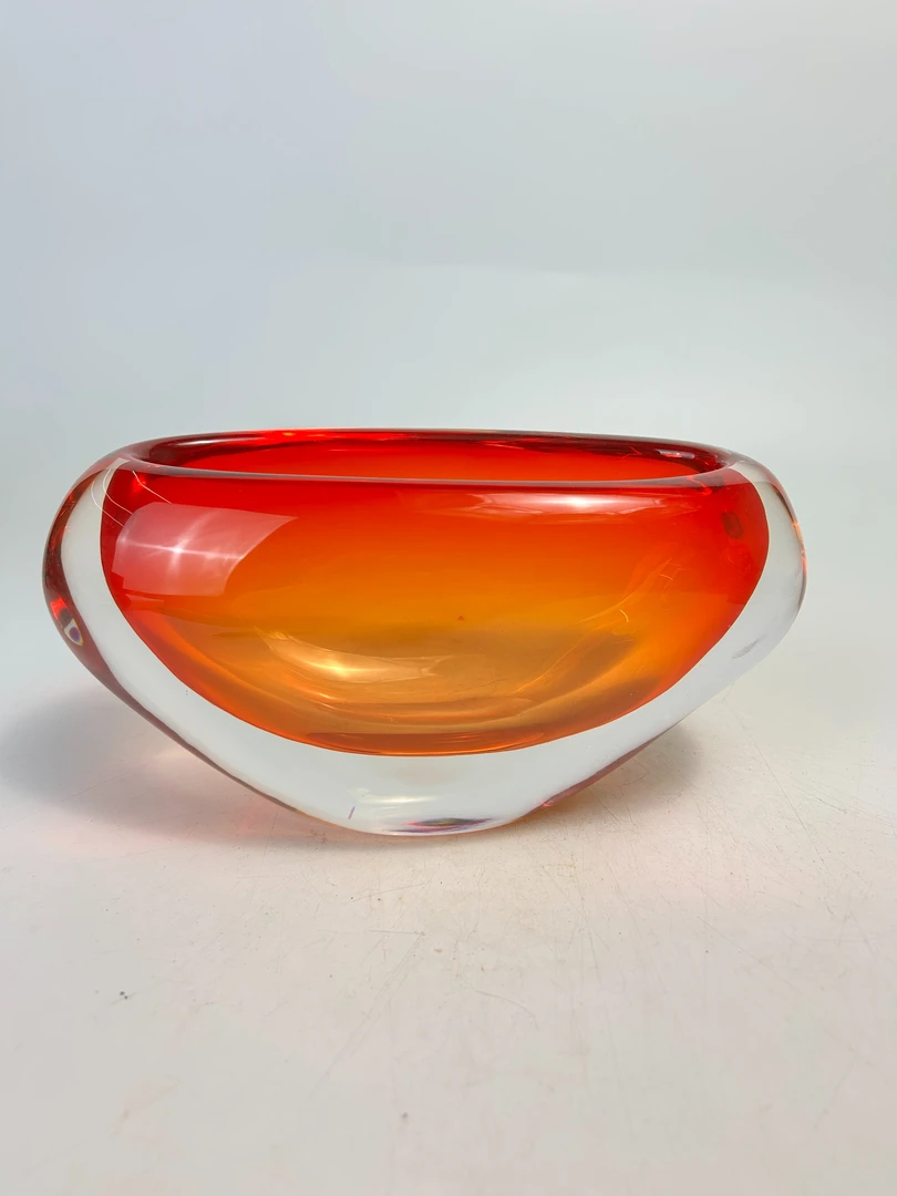 安桔东方美学【元宝碗】新中式茶具纯手工极简送礼水晶琉璃摆件