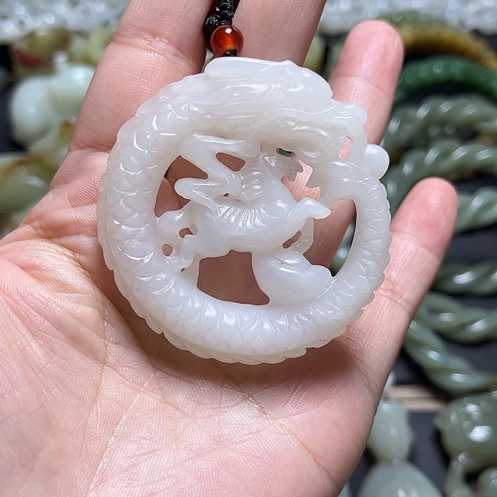 和田玉未镶嵌吊坠(不含链)