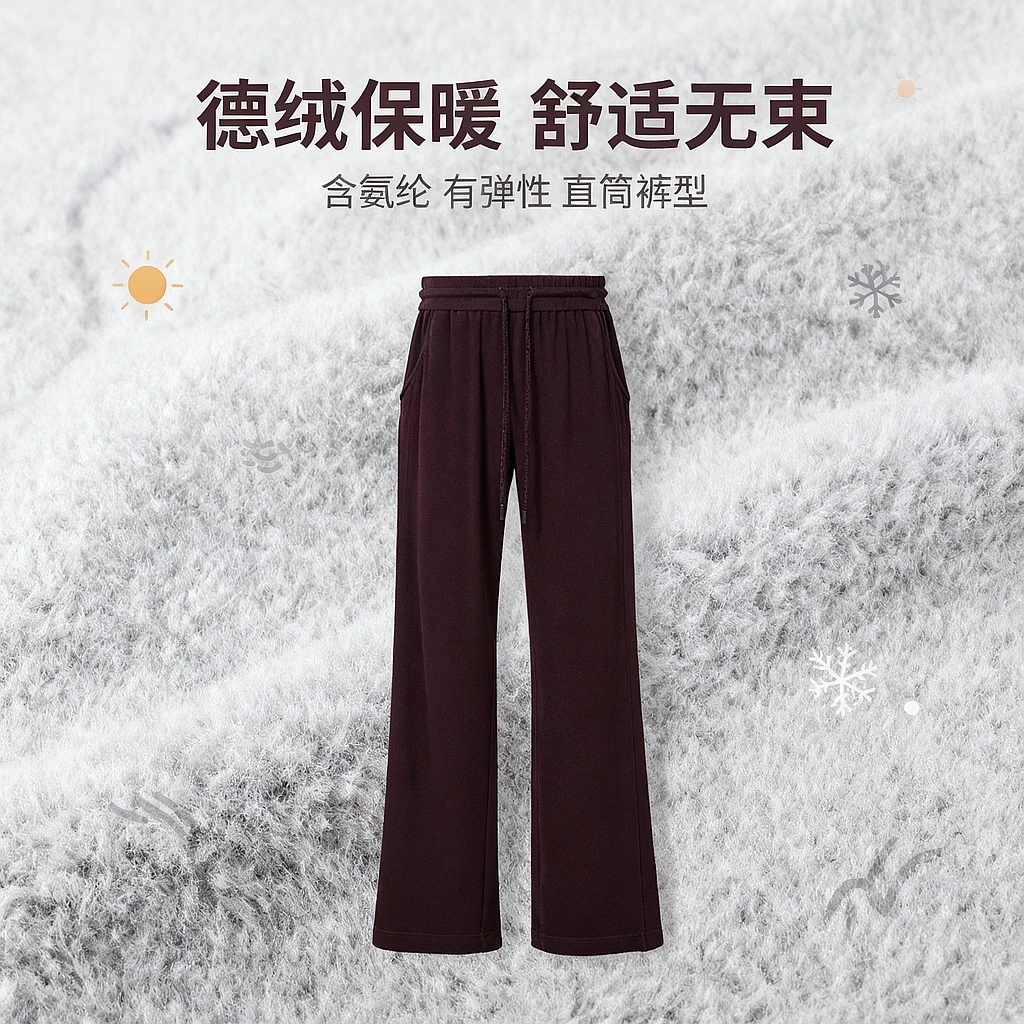 【裤子】【商场同款新品】艾诺丝雅诗 百搭简约休闲裤 AC314126