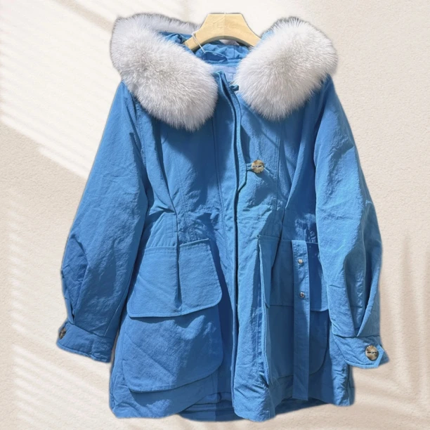 连帽 纯色宽松型长袖厚款优等品中长款防水