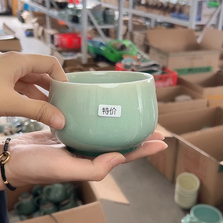 龙泉云间青瓷小米茶器