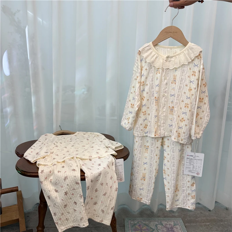 【家居服】X25298TZ碎花套头家居服+X25299TZ兔子蝴蝶开衫家居服