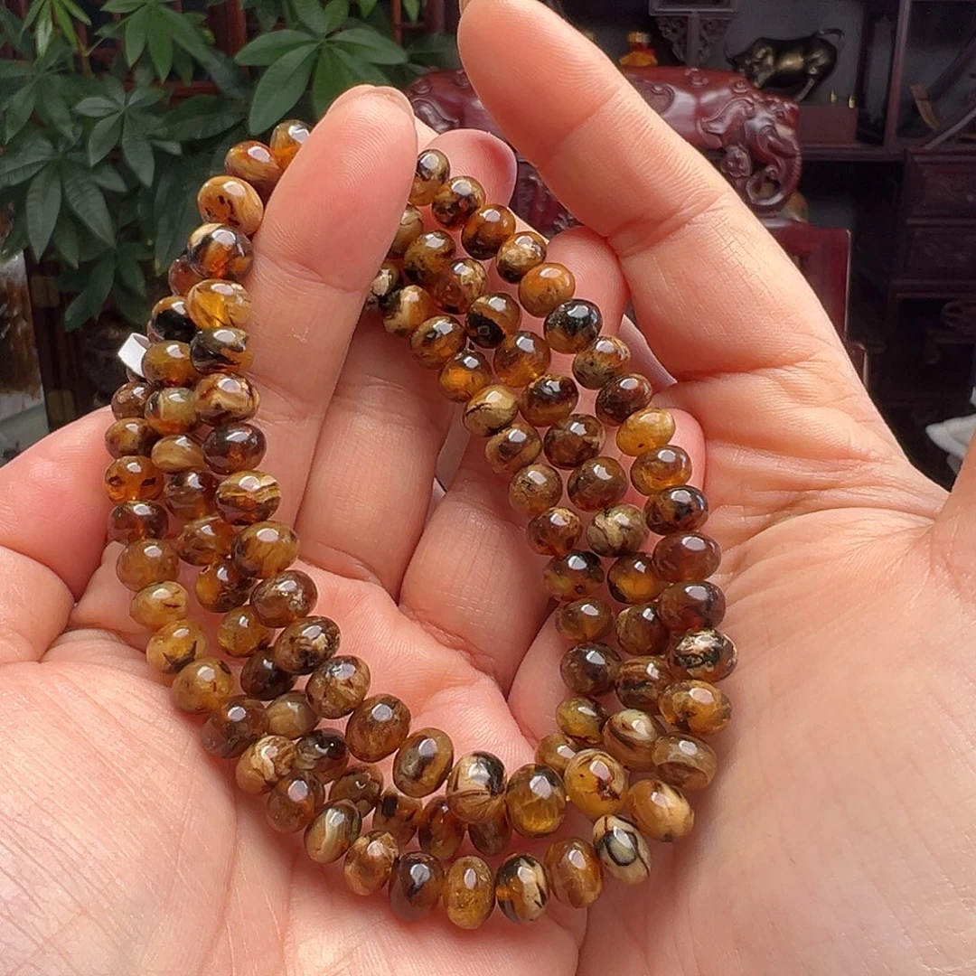 琥珀未镶嵌裸石抚顺琥珀20442七