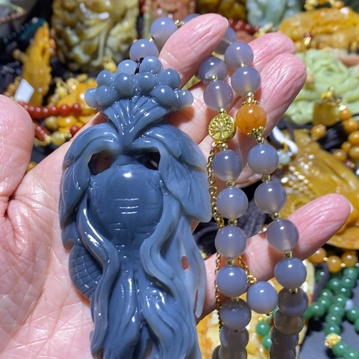 岫玉岫玉吊坠未镶嵌夫*