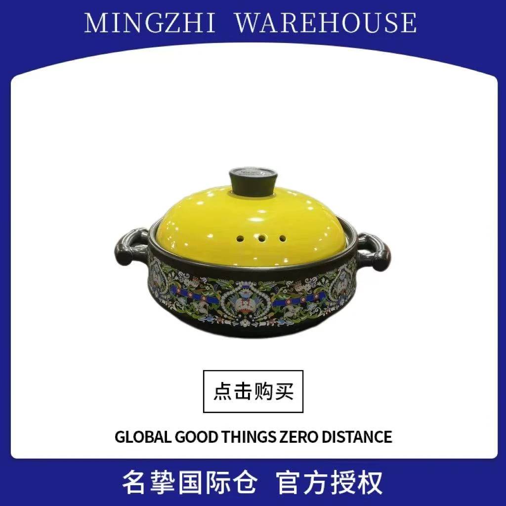 砂锅浅口家用耐高温老式平底商用煲汤明火宽口火锅汤锅