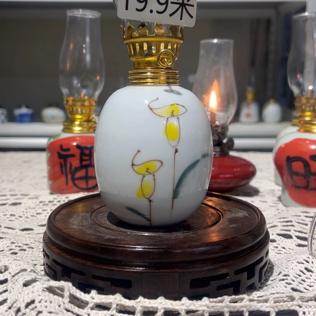 摆件景德镇陶瓷香薰灯