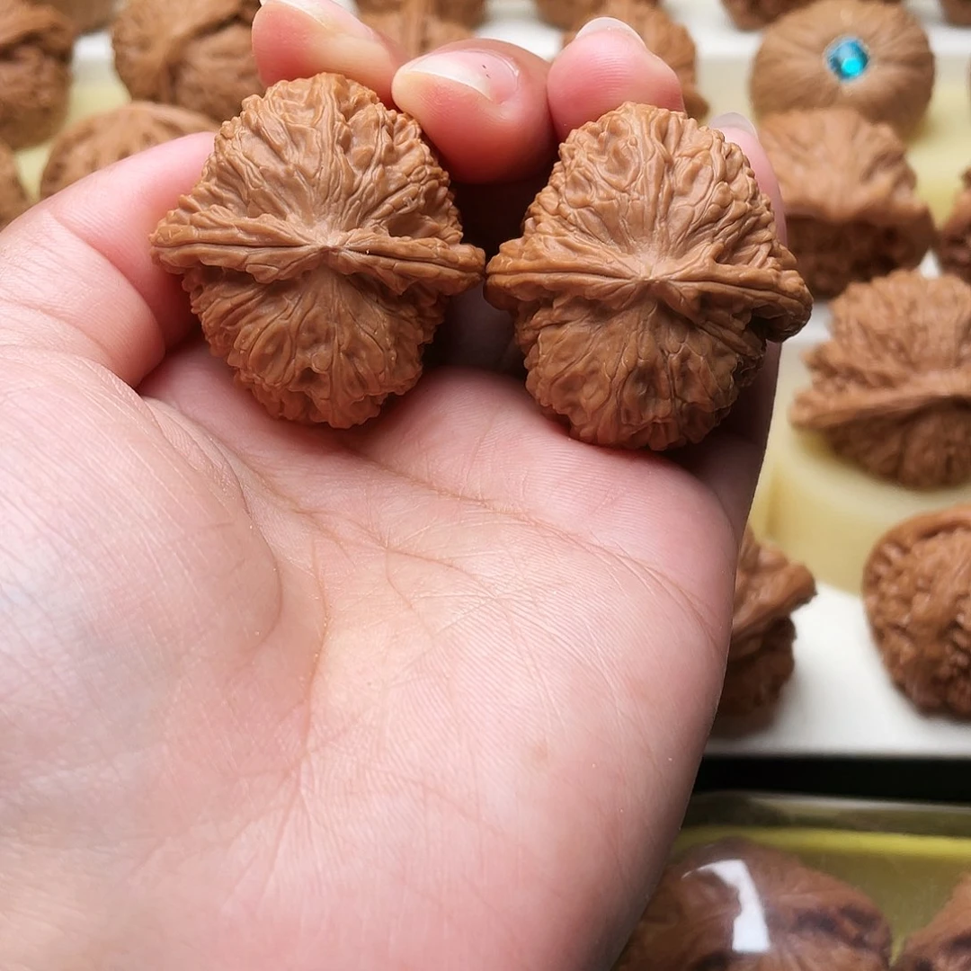 吊坠文玩核桃白狮子37