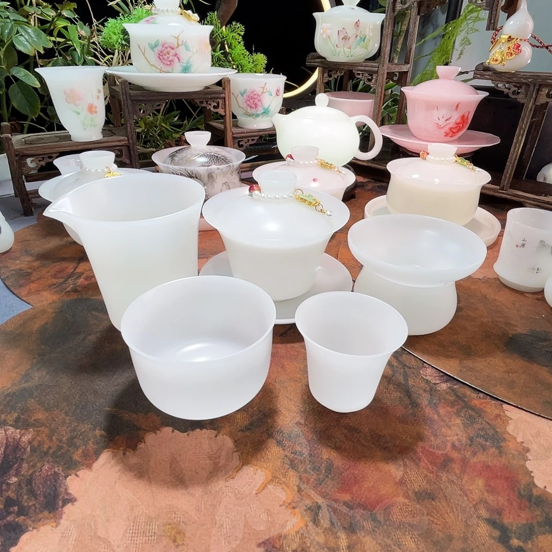 森***。马蹄盖碗直公杯茶漏主人杯8马蹄客杯