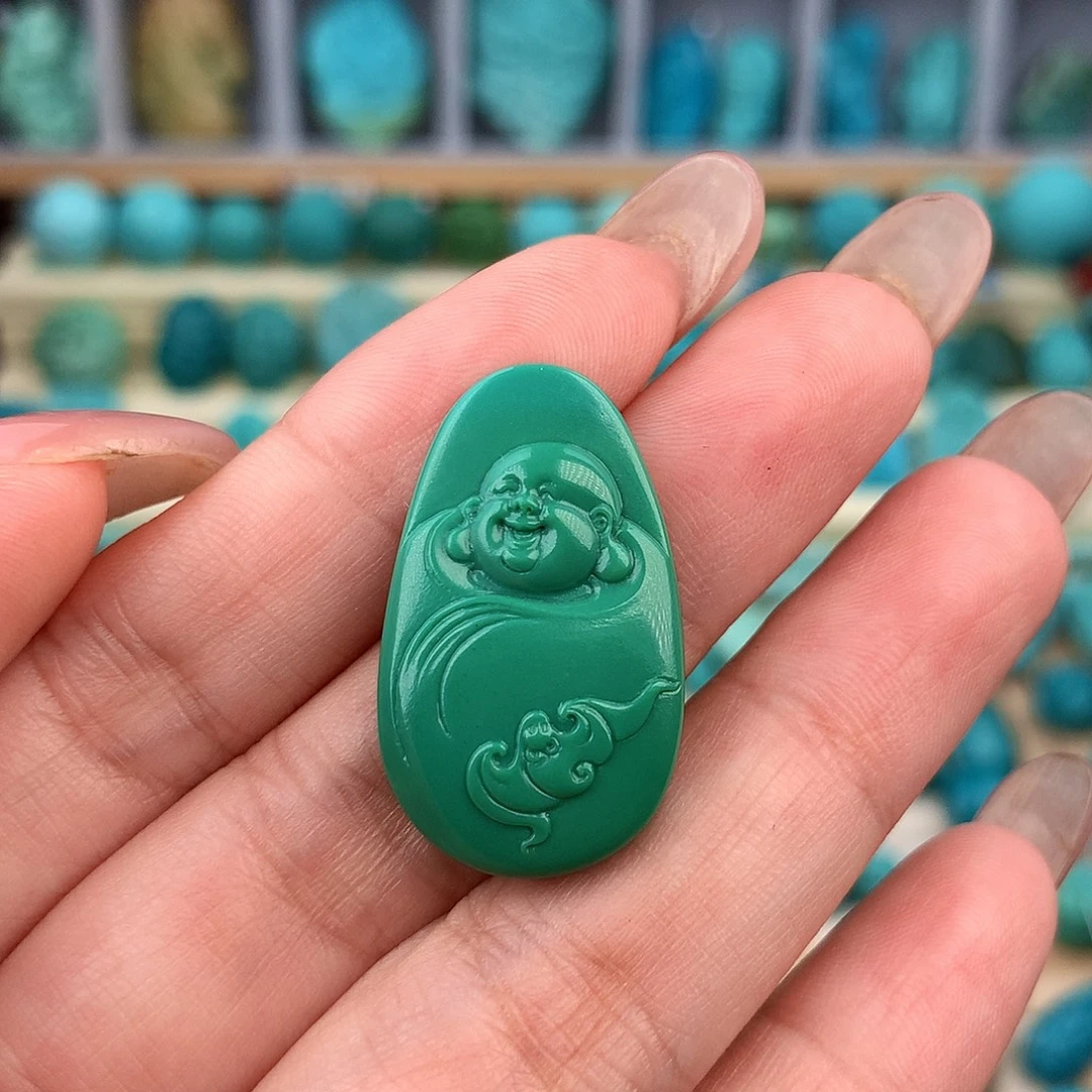 未镶嵌绿松石珠宝奇石