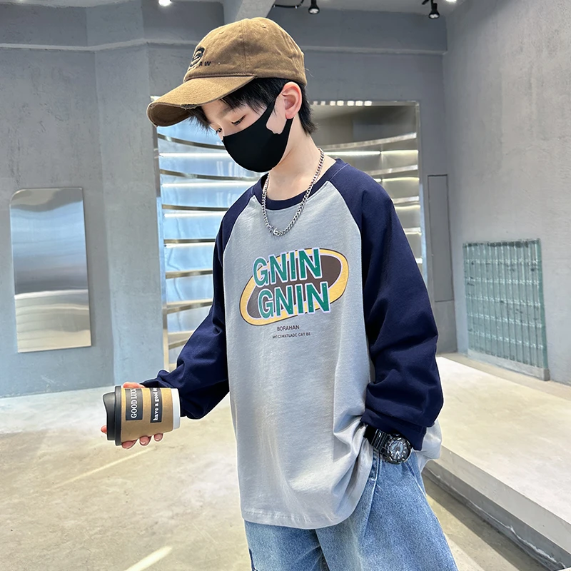 男女童长袖T恤春秋款2025春装新款儿童中大童纯棉打底衫上衣