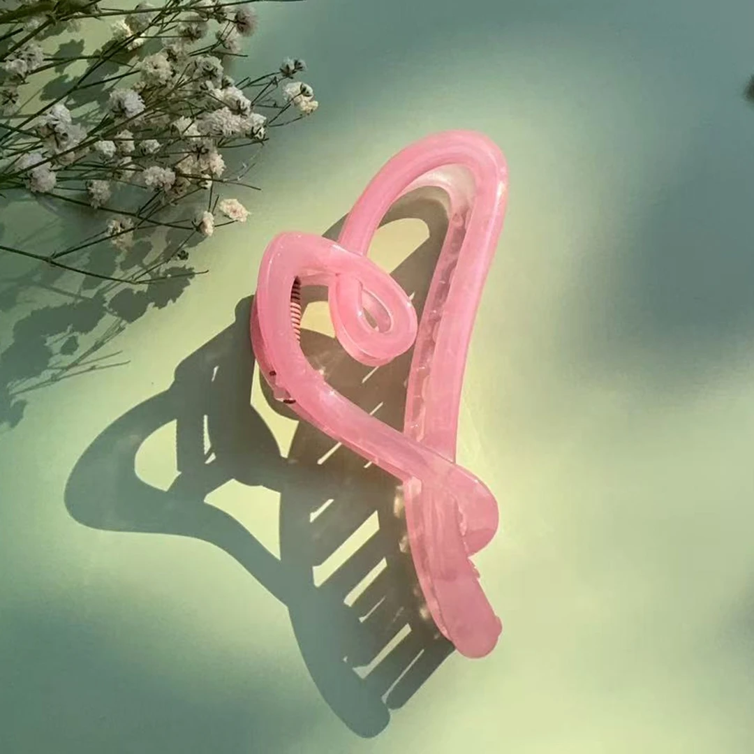 许我耀眼赵露思同款爱心抓夹发卡女高级感大号鲨鱼夹盘发发饰发夹