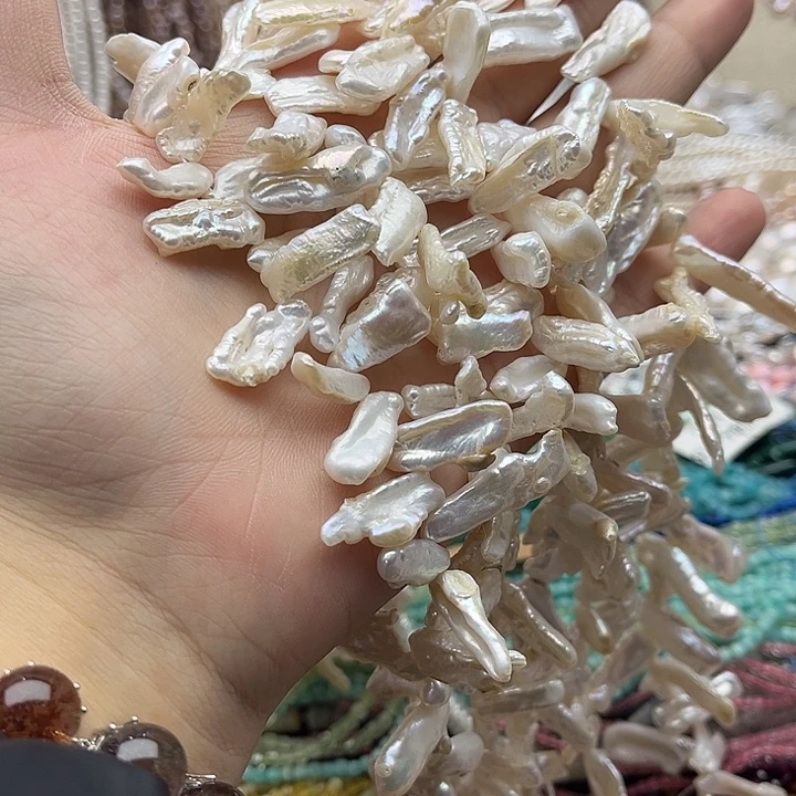玛瑙/玉髓未镶嵌珠宝半成品一条花瓣巴洛克珍珠