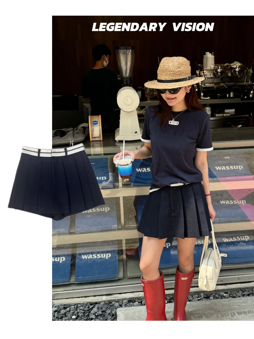 【LEGENDARY】“雅奢裙裤”夏季设计感显瘦高腰a字百褶裙裤MM0169QK