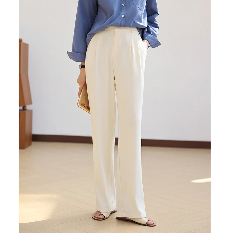 清仓【1109】高腰阔腿休闲裤高级感西装裤宽松垂感长裤