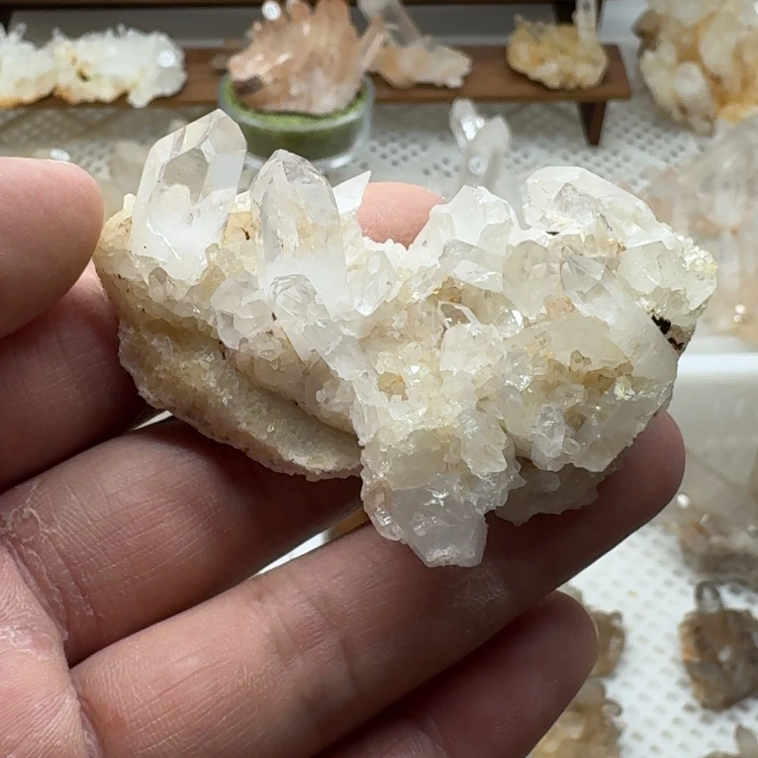 银S925镶嵌珠宝半成品水晶