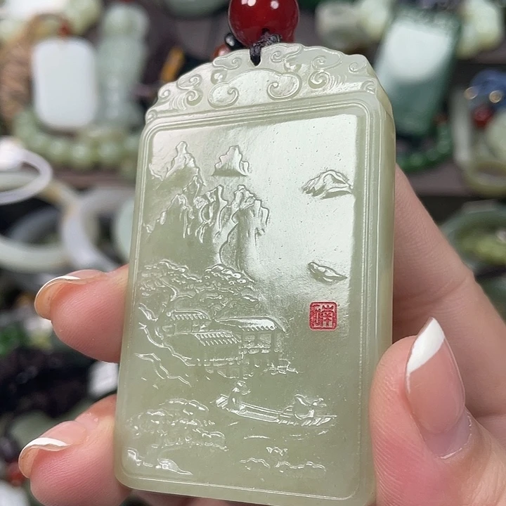 和田玉未镶嵌颈饰