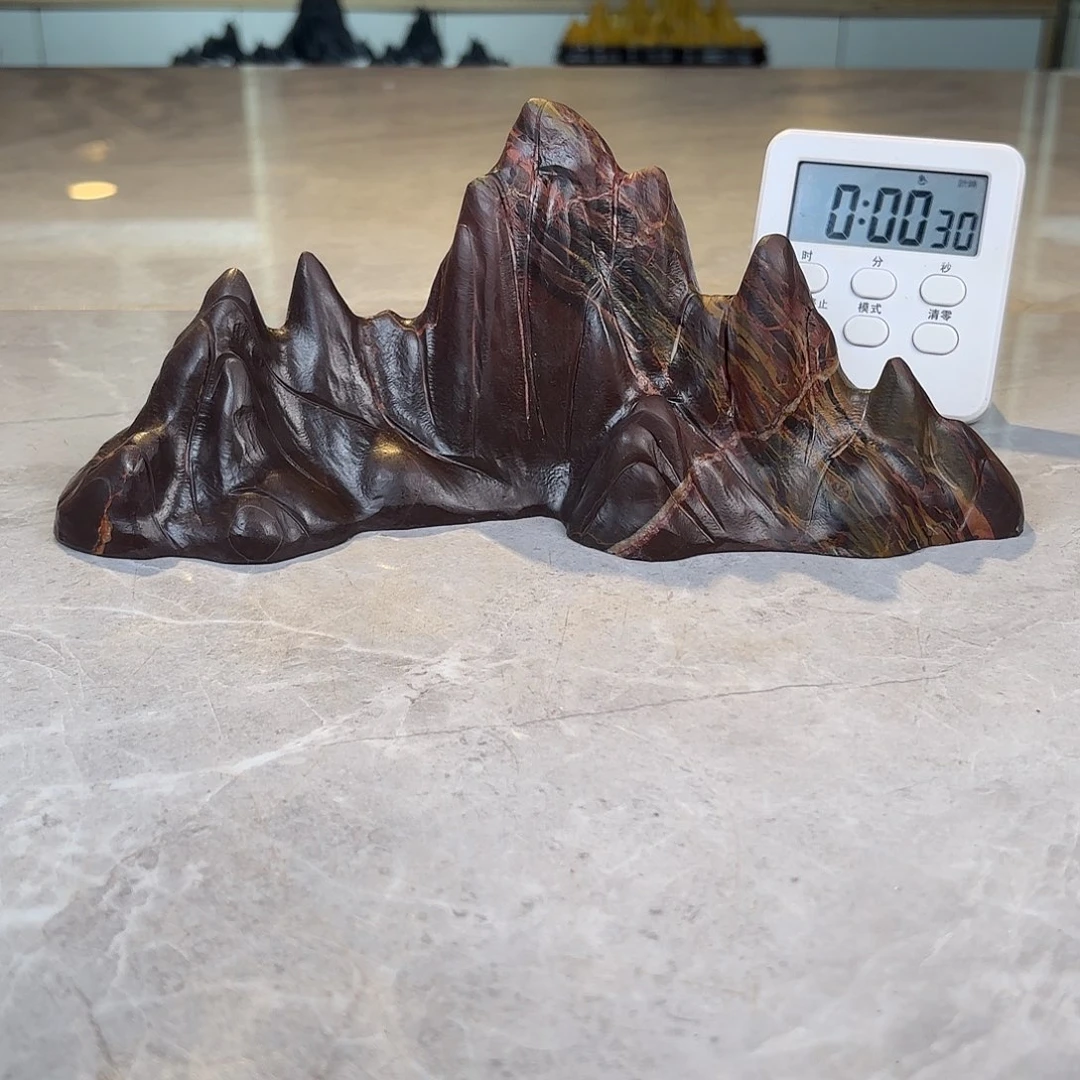 貌***者灵璧石手工雕刻奇石摆件