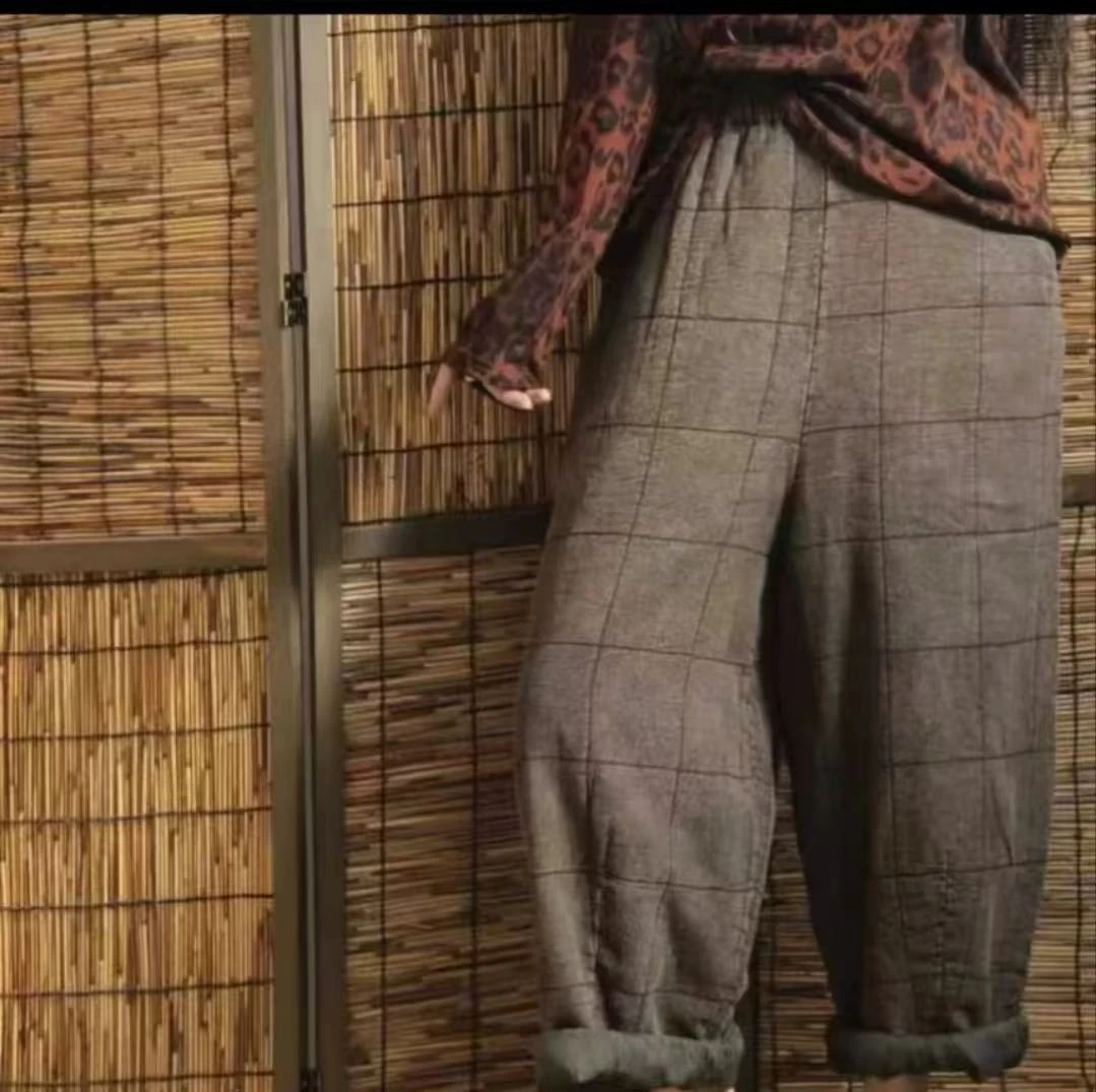 压棉炒色棉裤083039