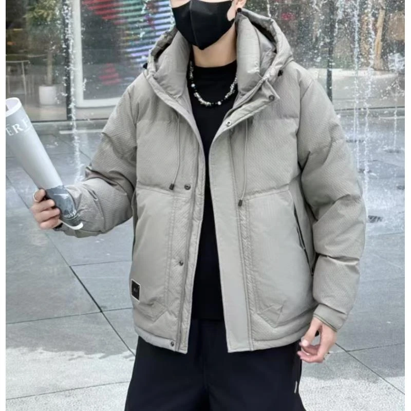 冬季新款时尚潮流户外百搭休闲连帽加厚保暖外套3-#24391