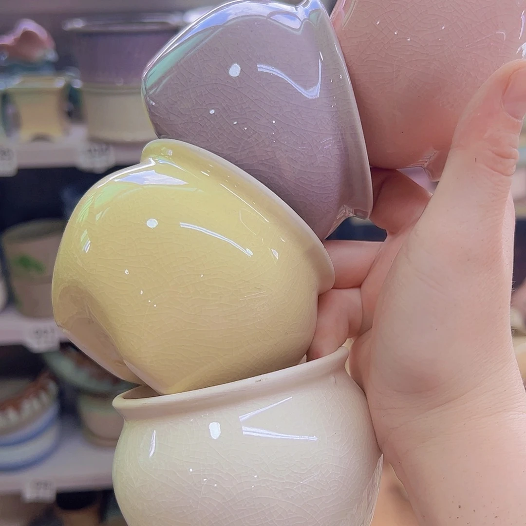 陶瓷花盆当场满12包邮