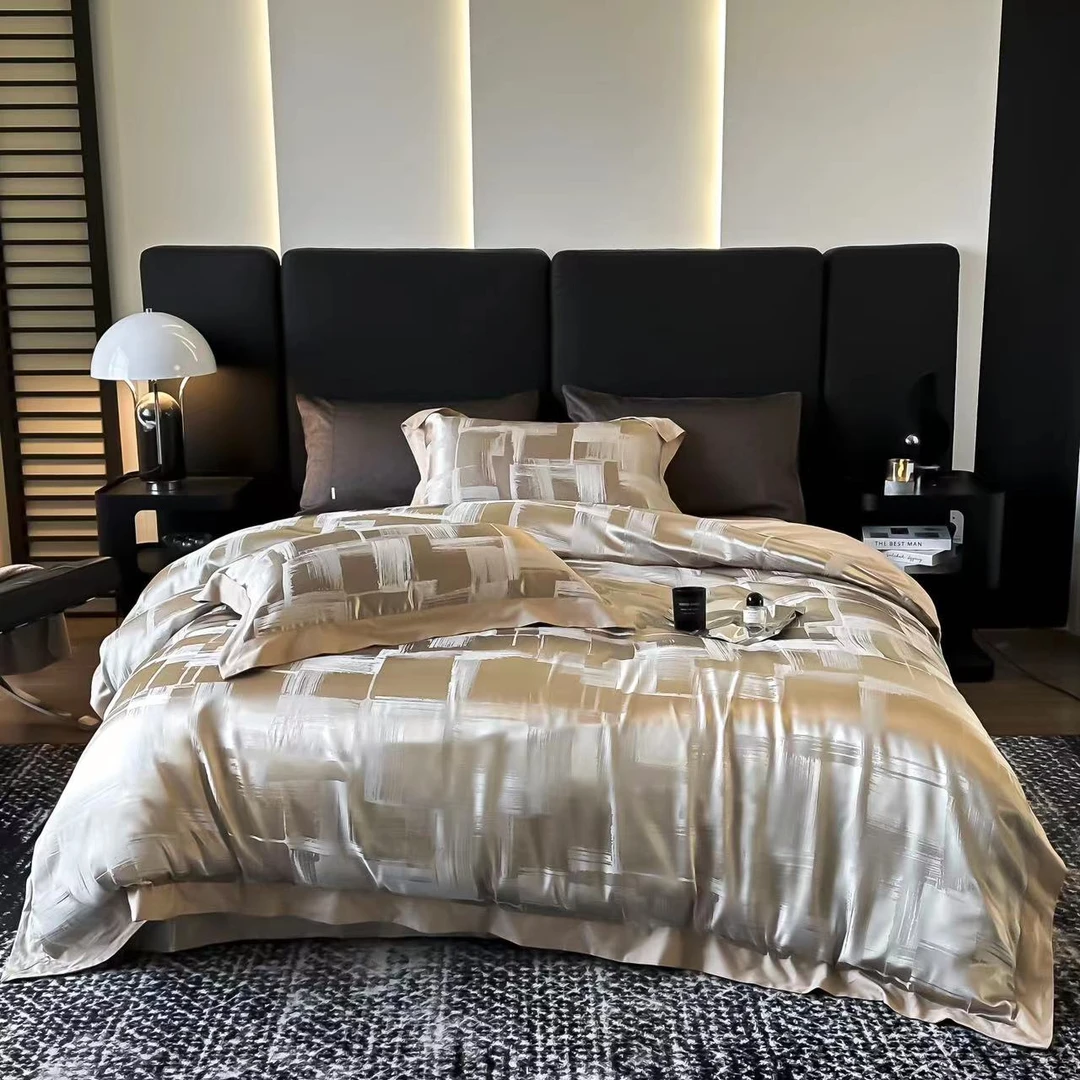 卢卡斯---轻奢全棉色织提花高端四件套