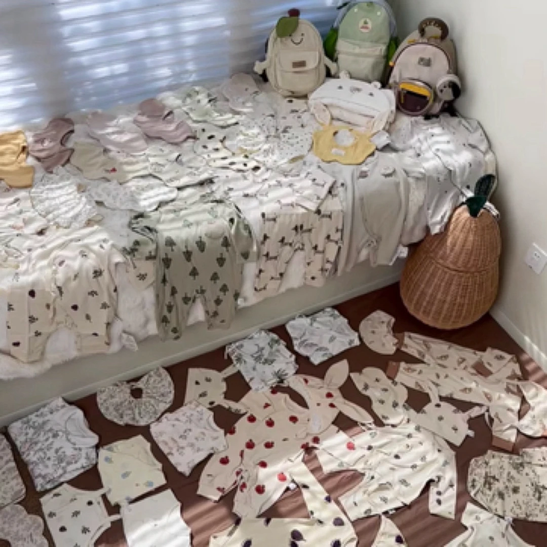 婴幼儿舒绒莫代尔肩扣高腰套92041