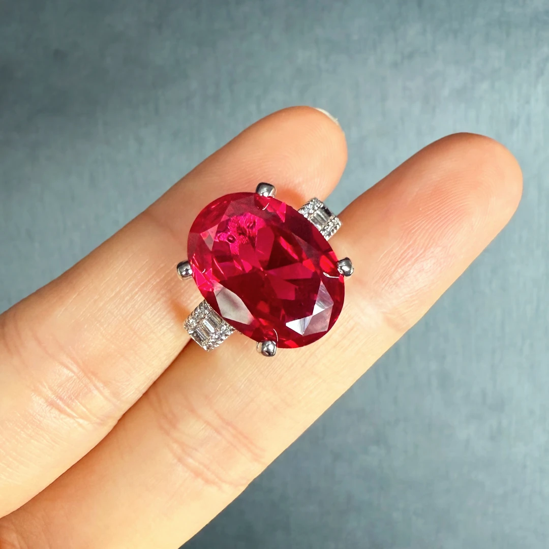 红宝石典藏轻奢-红宝石-高精切宝石戒指SF-209