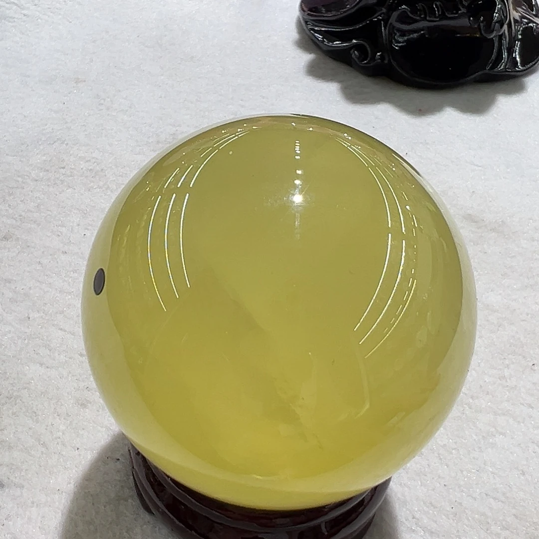 水晶水晶球摆件未镶嵌6.3c m