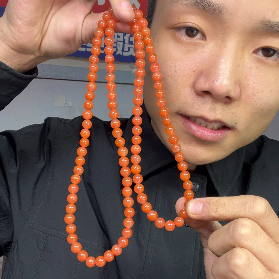玛瑙/玉髓颈饰未镶嵌多样性南红108颗卡8货头