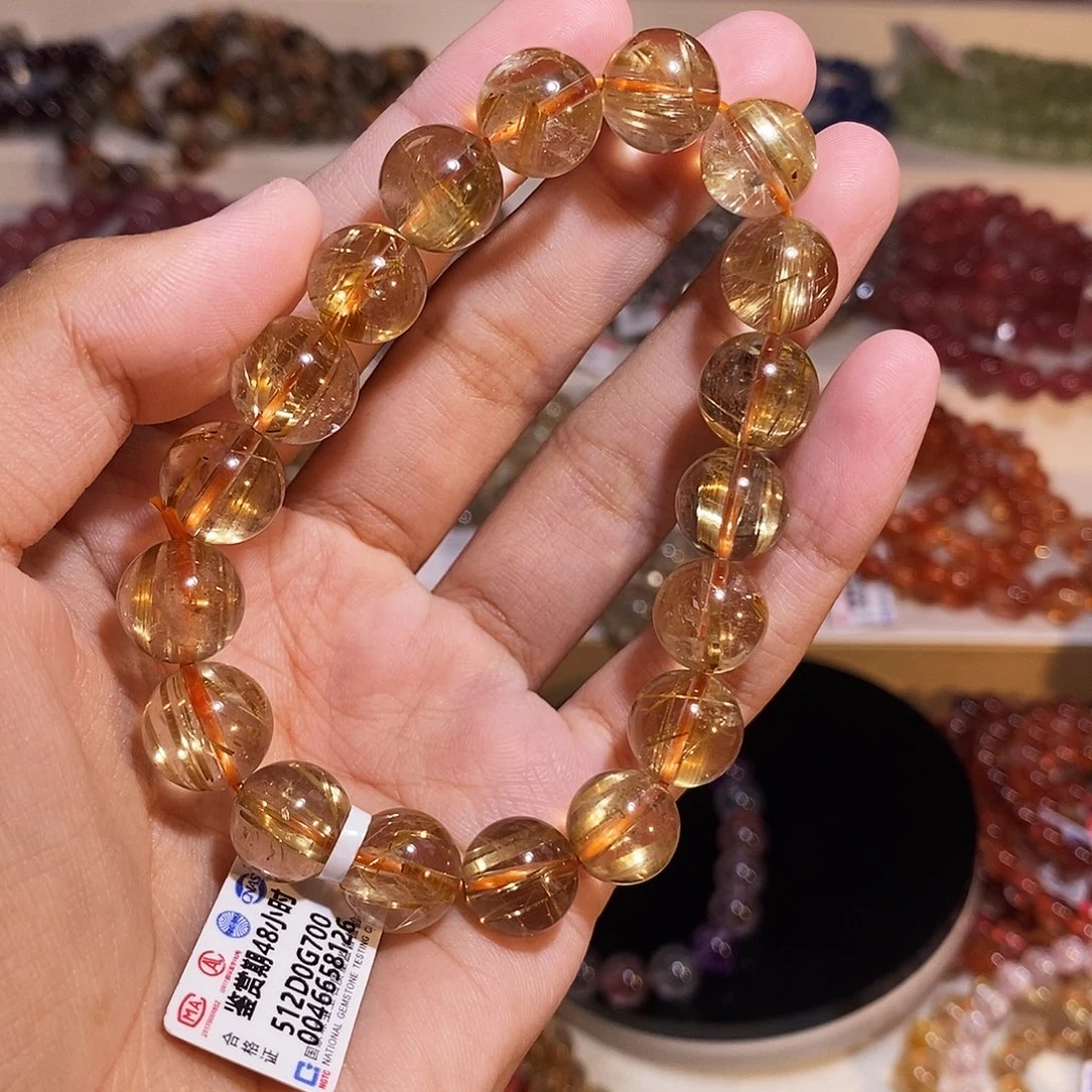 亦***7水晶手链未镶嵌钛晶11mm