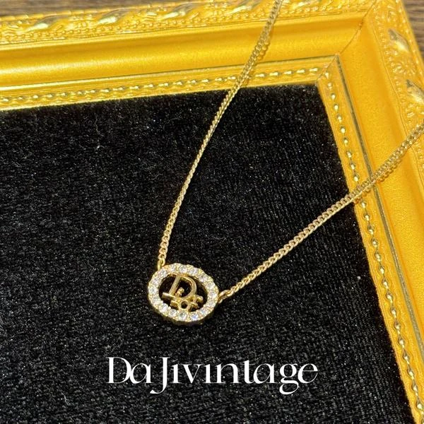 95新 DIOR/迪奥 大吉中古sz/Dior迪奥椭圆形项链