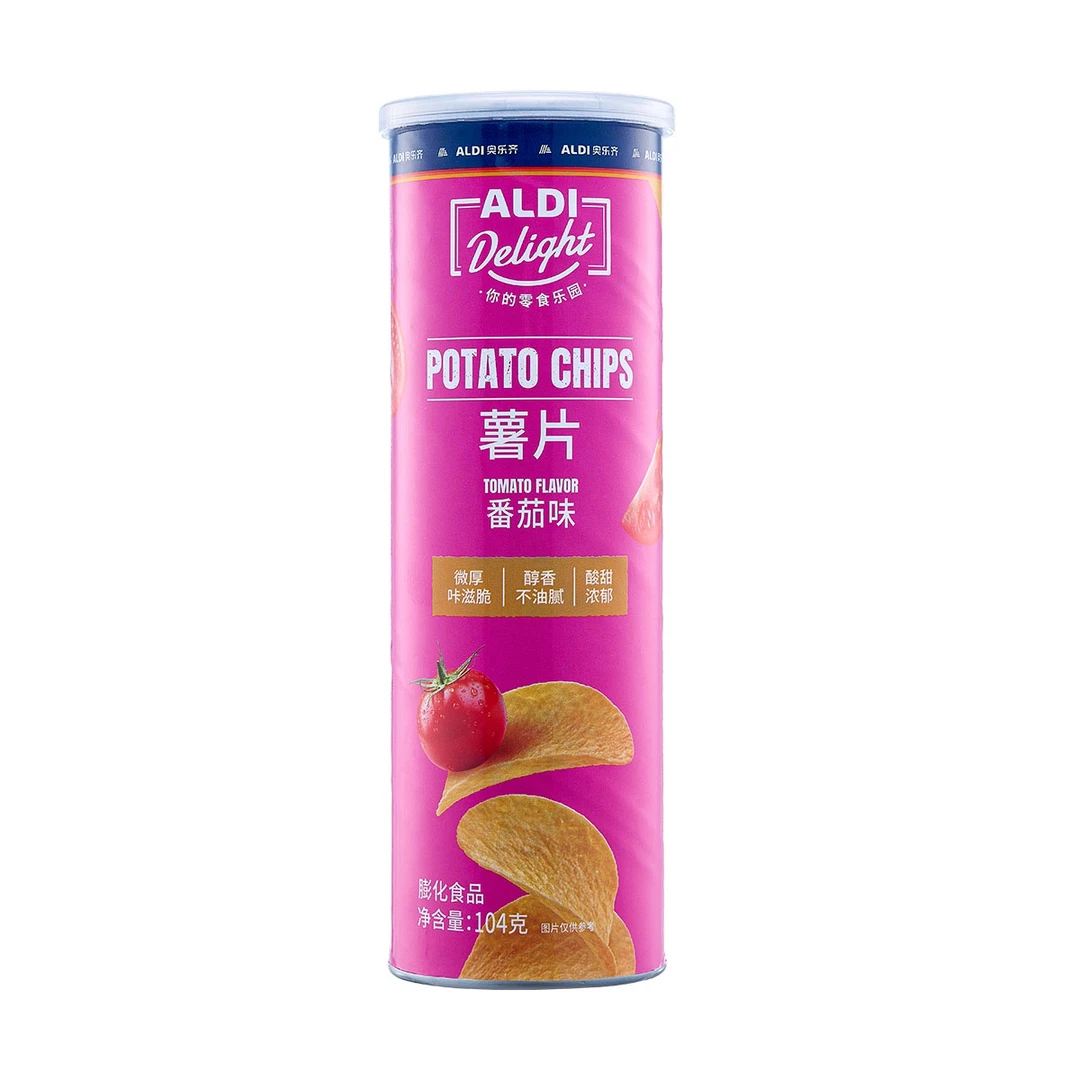 Aldi Delight 桶装薯片番茄味104g