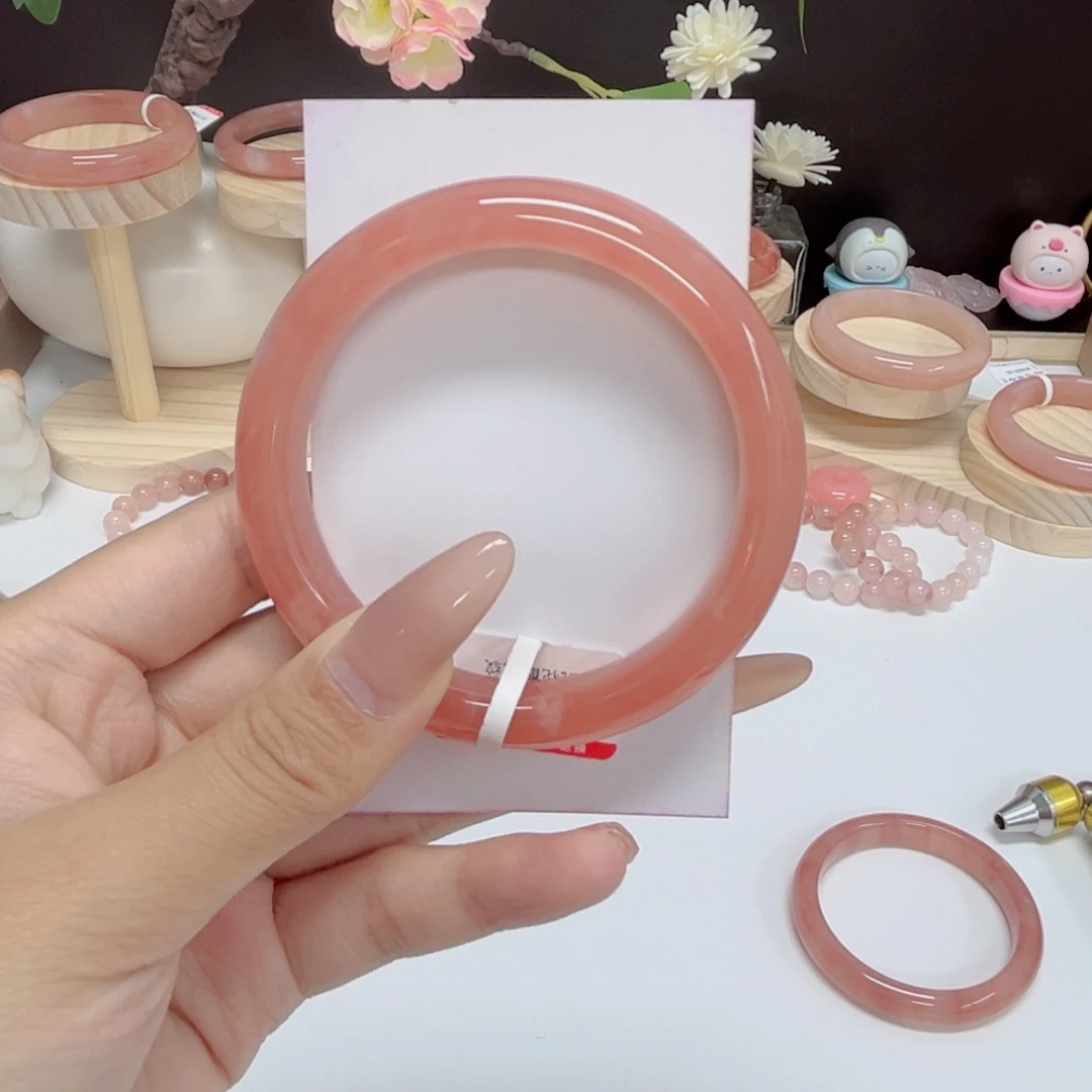 未镶嵌手镯石英质玉彩*糖