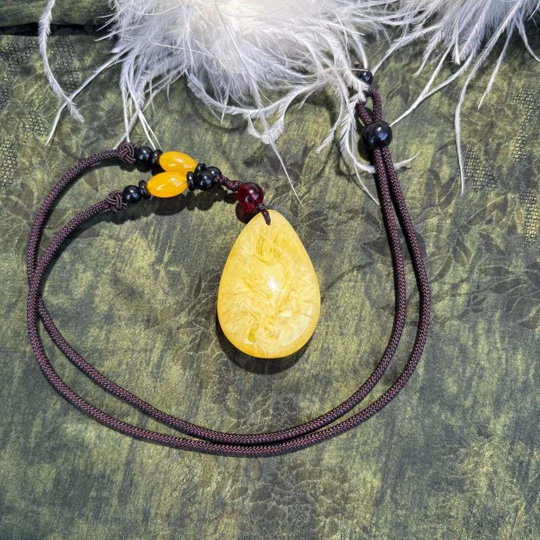 DXS9001波斯新蜜  编绳款小水滴项链