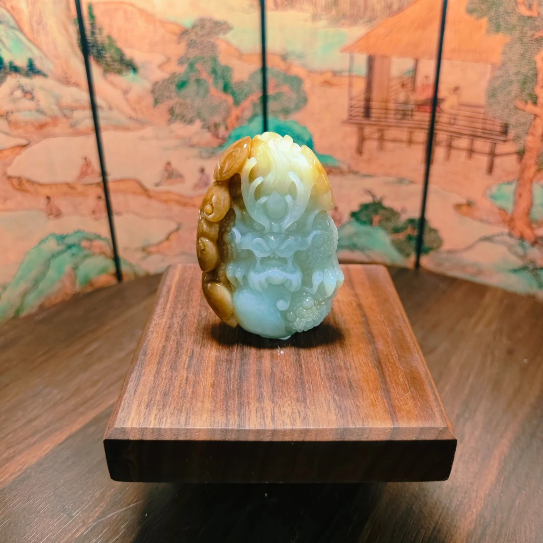 W和田玉龙形手把2468