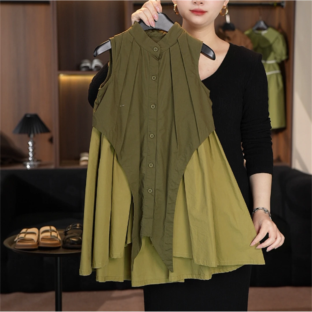 【CW】设计原创 显瘦气质时尚连衣裙“假两件” QZ